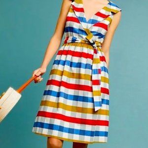 Anthropologie Maeve Cricket Club Gingham Dress
